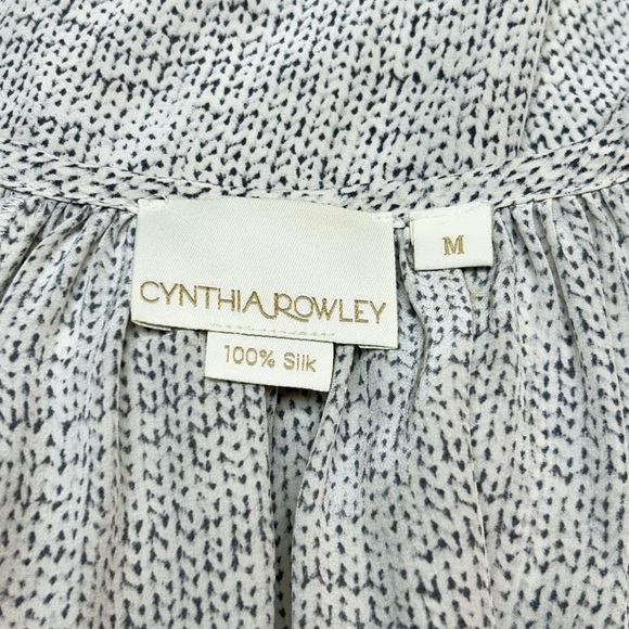 Cynthia Rowley 100% Silk Blouse Size Medium - Picture 3 of 8